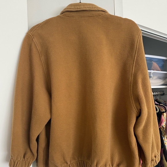 American Apparel Tan Mustard Cotton Ottoman Jacket - Picture 7 of 10